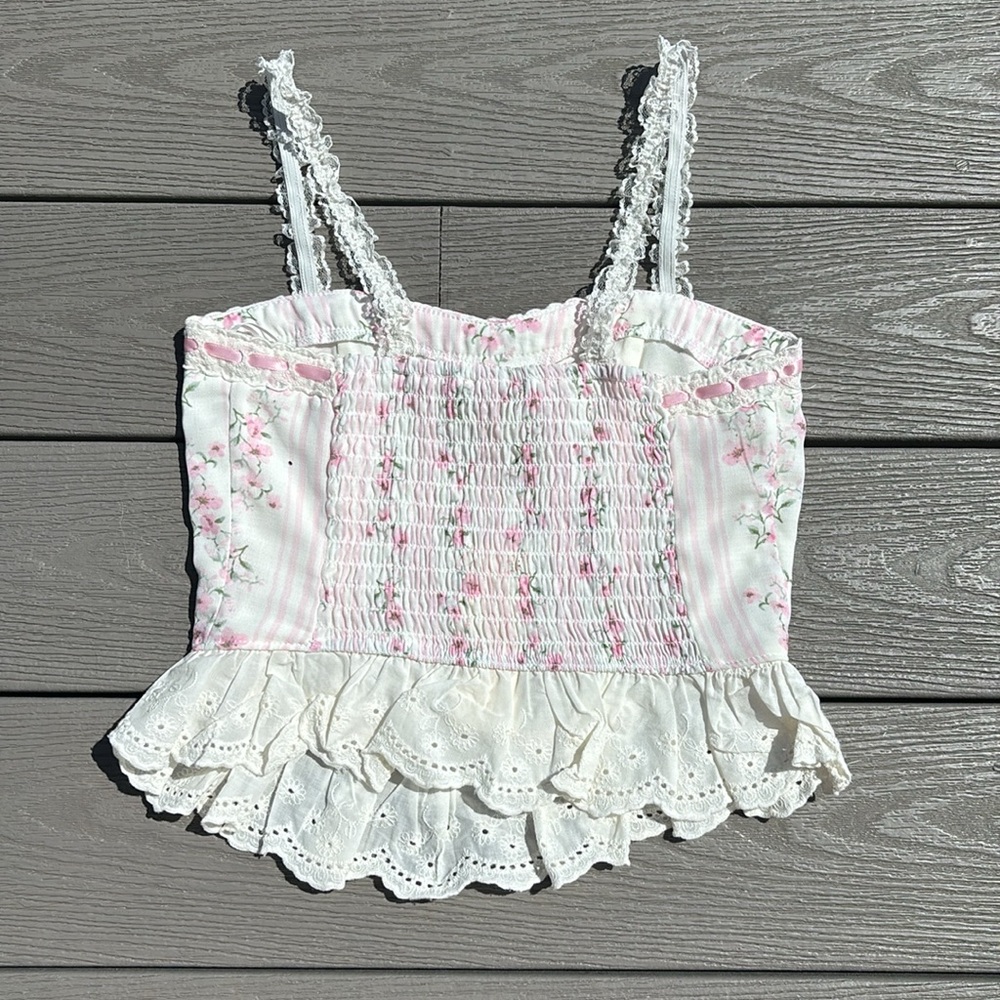 SOLD: Coquette Pink Bow Tank Top - Picture 9 of 13